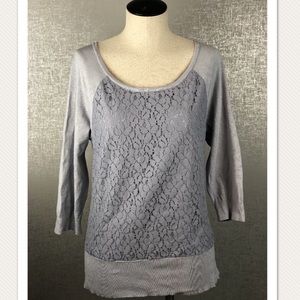 White House Black Market Lavender Frost Blouse